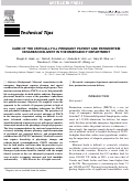 Cover page: Care of the Critically Ill Pregnant Patient and Perimortem Cesarean Delivery in the Emergency Department