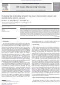 Cover page: Evaluating the relationship between use phase environmental impacts and manufacturing process precision