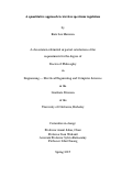 Cover page: A quantitative approach to wireless spectrum regulation