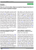 Cover page: How do soil microbes shape ecosystem biogeochemistry in the context of global change?
