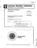 Cover page: U.S. ENERGY VULNERABILITY IN THE 1990S: A REASSESSMENT