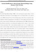 Cover page: System Identification of Alfred Zampa Memorial Bridge Using Dynamic Field Test Data