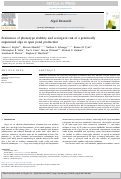 Cover page: Evaluation of phenotype stability and ecological risk of a genetically engineered alga in open pond production