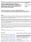 Cover page: Gastrointestinal Symptom Cluster is Associated With Epigenetic Regulation of Lymphotoxin Beta in Oncology Patients Receiving Chemotherapy