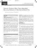 Cover page: Osmotic Pressure Alters Time-dependent Recovery Behavior of the Intervertebral Disc