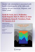 Cover page: Gender role orientation is associated with health-related quality of life differently among African-American, Hispanic, and White youth.