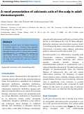 Cover page: A novel presentation of calcinosis cutis of the scalp in adult dermatomyositis