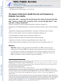 Cover page: The impact of electronic health records and teamwork on diabetes care quality.