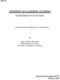 Cover page: Labor Reallocation in Response to Trade Reform