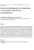 Cover page: Atlas of multilingualism in Daghestan: A case study in diachronic sociolinguistics