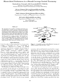 Cover page: Hierarchical Preferences in a Broad-Coverage Lexical Taxonomy