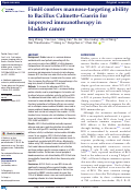 Cover page: FimH confers mannose-targeting ability to Bacillus Calmette-Guerin for improved immunotherapy in bladder cancer