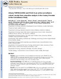 Cover page: Urinary TMPRSS2:ERG and PCA3 in an Active Surveillance Cohort: Results from a Baseline Analysis in the Canary Prostate Active Surveillance Study