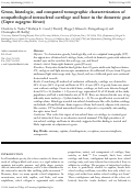 Cover page: Gross, histologic, and computed tomographic characterization of nonpathological intrascleral cartilage and bone in the domestic goat (Capra aegagrus hircus)