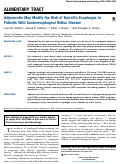 Cover page: Adiponectin May Modify the Risk of Barrett’s Esophagus in Patients With Gastroesophageal Reflux Disease