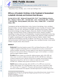 Cover page: Efficacy of systemic sirolimus in the treatment of generalized lymphatic anomaly and Gorham–Stout disease