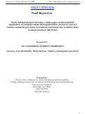 Cover page: Work Authorization to develop a white paper on the potential application of using the steam hydrogasification process to convert biomass materials prevalent in Southern California into synthetic fuels