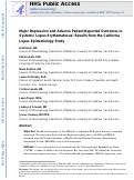 Cover page: Major Depression and Adverse Patient‐Reported Outcomes in Systemic Lupus Erythematosus: Results From a Prospective Longitudinal Cohort