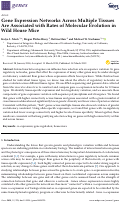 Cover page: Gene Expression Networks Across Multiple Tissues Are Associated with Rates of Molecular Evolution in Wild House Mice