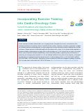 Cover page: Incorporating Exercise Training into&nbsp;Cardio-Oncology Care: Current Evidence and Opportunities: JACC: CardioOncology State-of-the-Art Review.