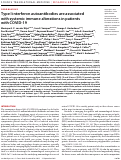 Cover page: Type I interferon autoantibodies are associated with systemic immune alterations in patients with COVID-19