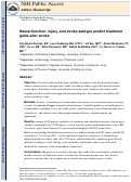 Cover page: Neural function, injury, and stroke subtype predict treatment gains after stroke