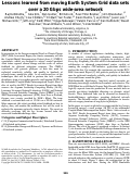 Cover page: Lessons learned from moving earth system grid data sets over a 20 Gbps wide-area network