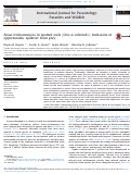 Cover page: Avian trichomonosis in spotted owls (<i>Strix occidentalis</i>): Indication of opportunistic spillover from prey.