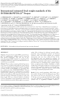 Cover page: International estimated fetal weight standards of the INTERGROWTH‐21st Project