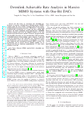 Cover page: Downlink Achievable Rate Analysis in Massive MIMO Systems With One-Bit DACs