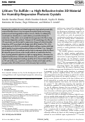 Cover page: Lithium Tin Sulfide—a High‐Refractive‐Index 2D Material for Humidity‐Responsive Photonic Crystals