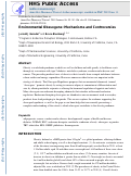 Cover page: Environmental Obesogens: Mechanisms and Controversies