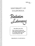 Cover page: Mass Spectrographic Identification of Radioactive Lanthanum Isotopes