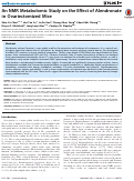 Cover page: An NMR Metabolomic Study on the Effect of Alendronate in Ovariectomized Mice