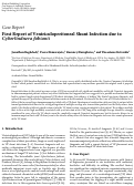 Cover page: First Report of Ventriculoperitoneal Shunt Infection due to Cyberlindnera fabianii