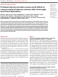 Cover page: Postnatal immune activation causes social deficits in a mouse model of tuberous sclerosis: Role of microglia and clinical implications