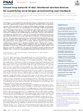 Cover page: Closed-loop network of skin-interfaced wireless devices for&nbsp;quantifying vocal fatigue and providing user feedback.