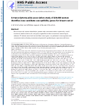 Cover page: A transcriptome-wide association study of 229,000 women identifies new candidate susceptibility genes for breast cancer