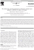 Cover page: The fabrication and characterization of linearly oriented nerve guidance scaffolds for spinal cord injury