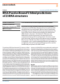 Cover page: RNA-Puzzles Round V: blind predictions of 23 RNA structures