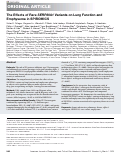 Cover page: The Effects of Rare SERPINA1 Variants on Lung Function and Emphysema in SPIROMICS