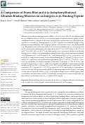 Cover page: A Comparison of Evans Blue and 4-(p-Iodophenyl)butyryl Albumin Binding Moieties on an Integrin αvβ6 Binding Peptide