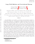 Cover page: Large field inflation and gravitational entropy