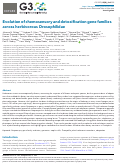 Cover page: Evolution of chemosensory and detoxification gene families across herbivorous Drosophilidae