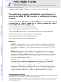 Cover page: Relationship Between Gastrointestinal Transit, Medsger Gastrointestinal Severity, and University of California-Los Angeles Scleroderma Clinical Trial Consortium Gastrointestinal Tract 2.0 Symptoms in Patients With Systemic Sclerosis.