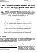 Cover page: Carbon isotope evidence for the latitudinal distribution and wind speed dependence of the air-sea gas transfer velocity