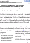 Cover page: Potential in vitro action of an adenosine analog and synergism with penicillin against Corynebacterium pseudotuberculosis.