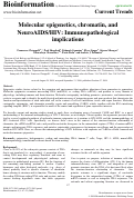 Cover page: Molecular epigenetics, chromatin, and NeuroAIDS/HIV: Immunopathological implications