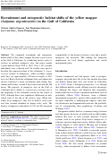 Cover page: Recruitment and ontogenetic habitat shifts of the yellow snapper (Lutjanus argentiventris) in the Gulf of California