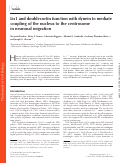 Cover page: Lis1 and doublecortin function with dynein to mediate coupling of the nucleus to the centrosome in neuronal migration